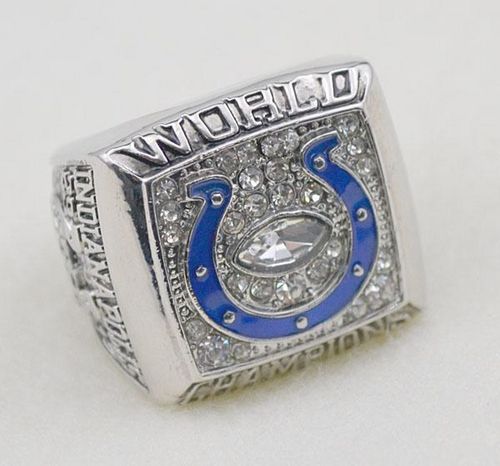 NFL Indianapolis Colts World Champions Silver Ring_3